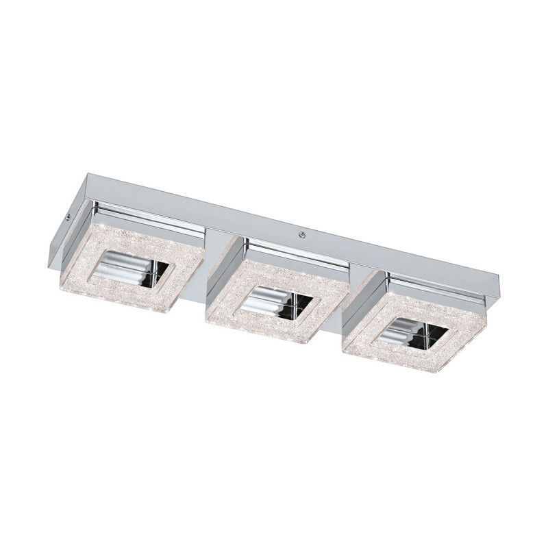 Aplică de perete crom din plastic, Arjo, 4W, LED 3000K