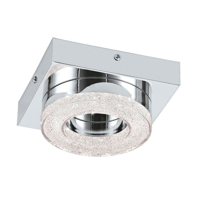 Aplică de perete crom din plastic, Arjo, 4W, LED 3000K