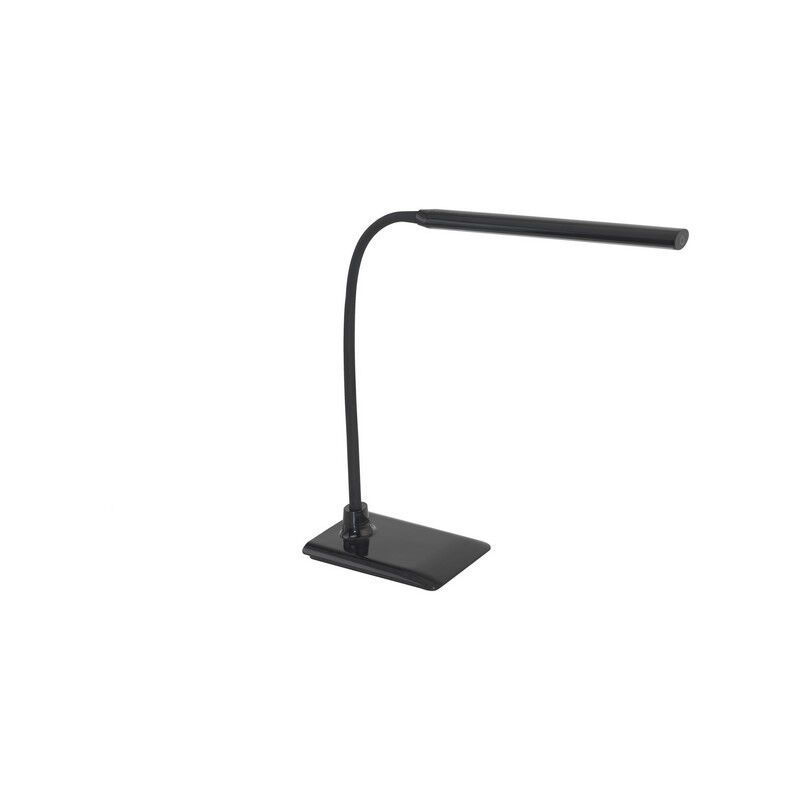 Lampă de birou neagră din plastic, Brennan, 5W, LED 4000K, cu întrerupător tactil