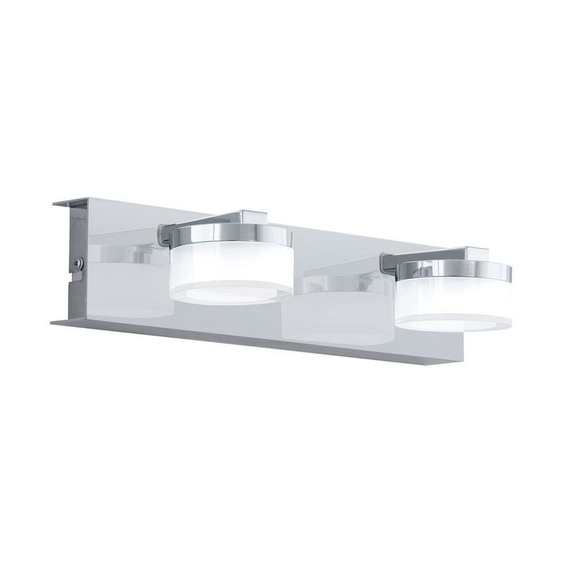 Aplică de perete crom din plastic, Busra, 7W, LED 3000K, IP44 Aplică de perete crom din plastic, Busra, 7W, LED 3000K, IP44