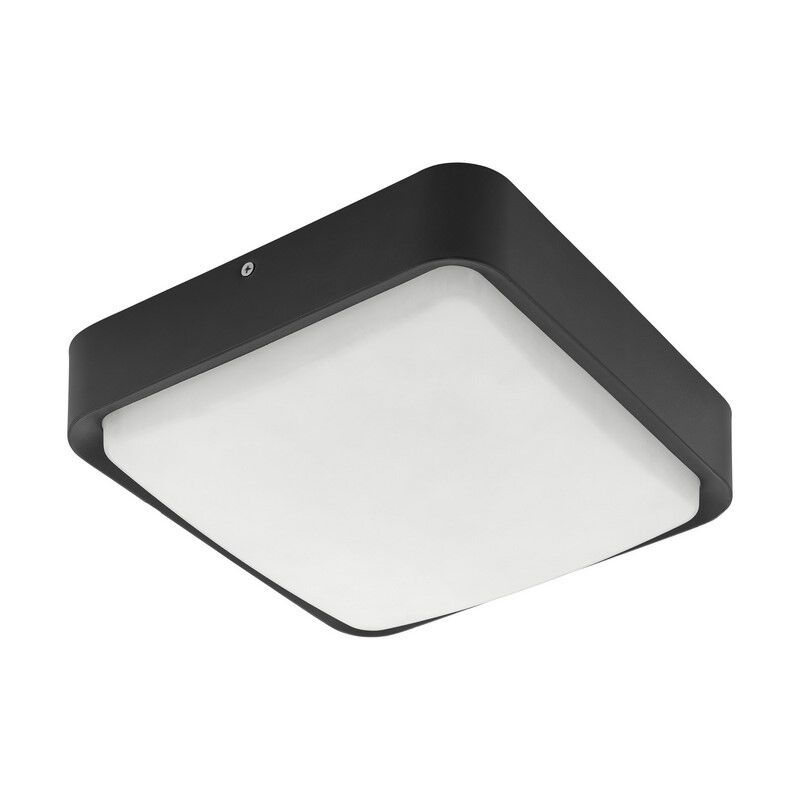 Lampă exterior neagră din aluminiu, Mace, IP44
