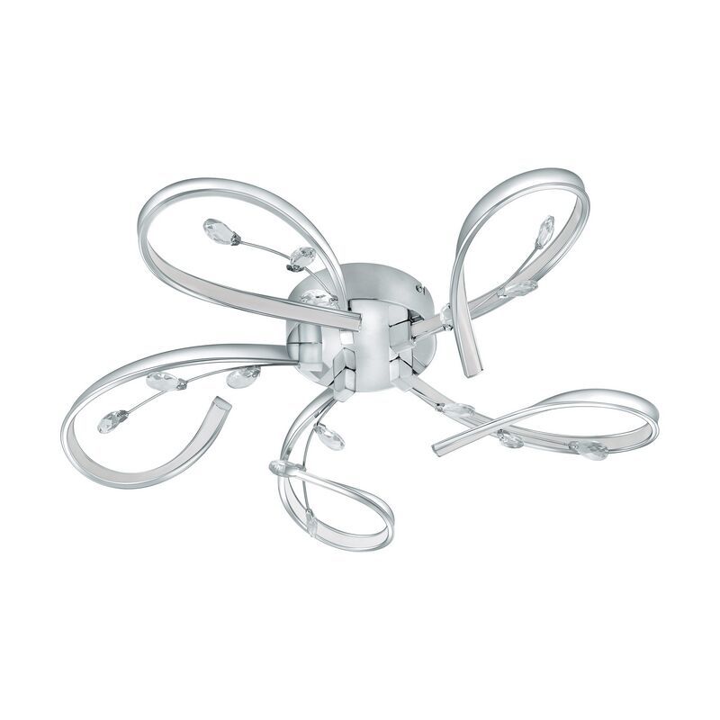 Lampă de tavan crom din aluminiu, Yorik, 6W, LED 3000K