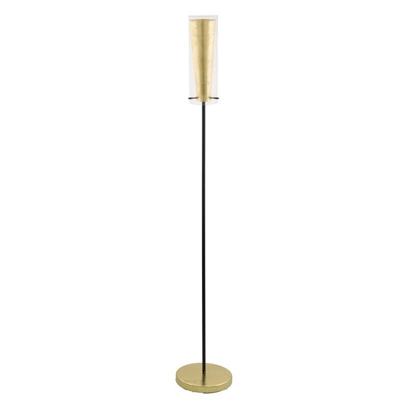 Lampadar auriu din oțel, Barceno, con întrerupător