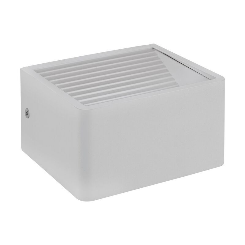 Lampă exterior albă din aluminiu, Nicoliene, 6W, LED 3000K, IP65