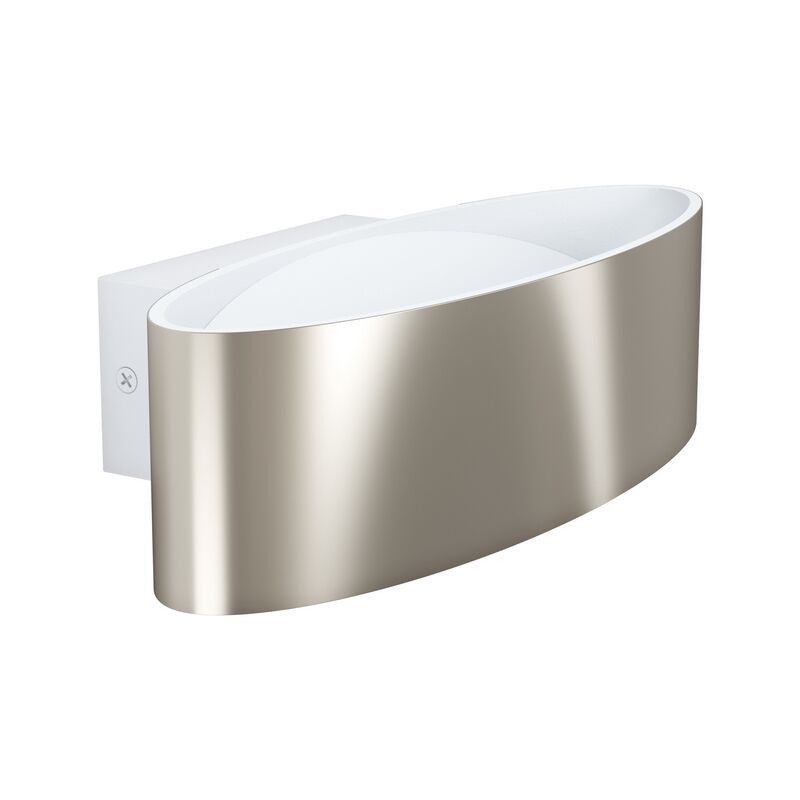 Aplică de perete albă din aluminiu, Elmar, 10W, LED 3000K
