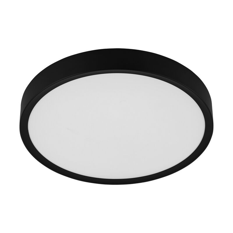 Lampă de tavan neagră din plastic, Jouk, 33W, LED 3000K