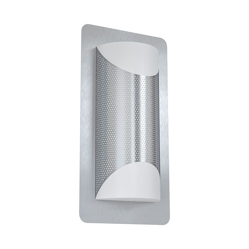 Lampă exterior argintie din oțel inoxidabil, Maika, IP44