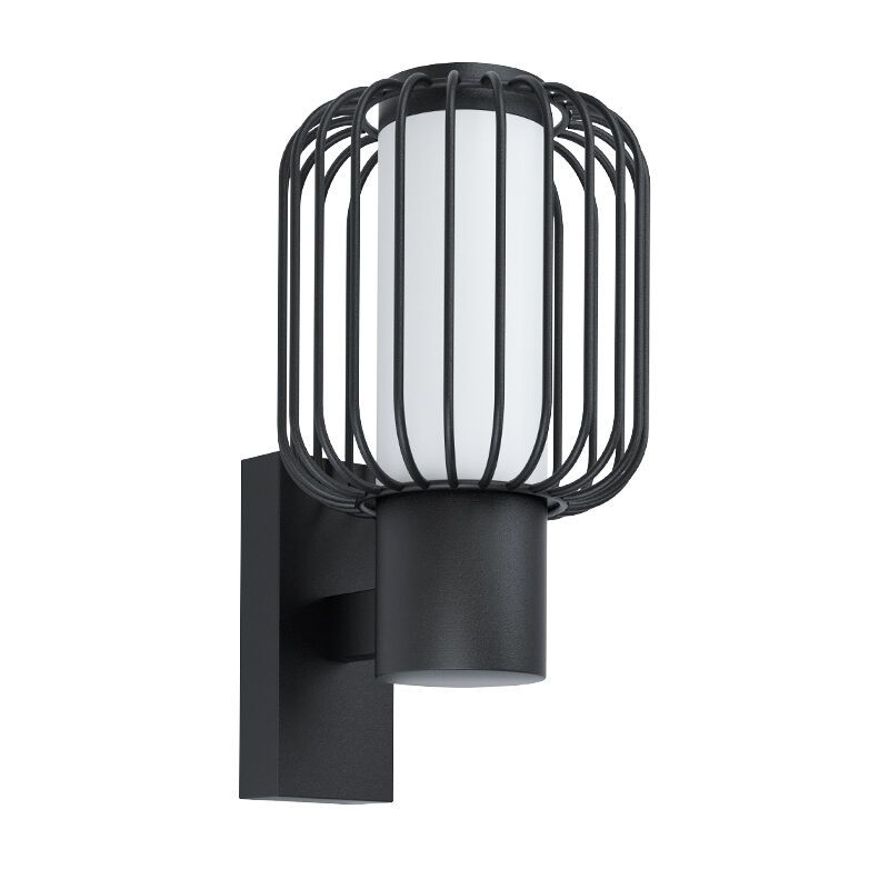 Lampă exterior neagră din oțel, Latife, IP44