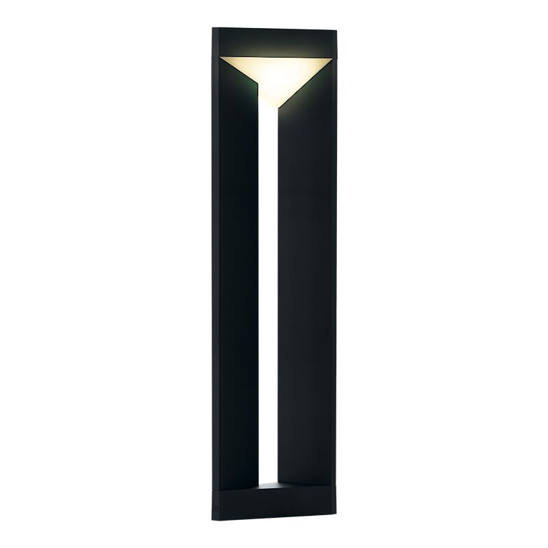 Lampă exterior neagră din aluminiu, Lyke, 10W, LED 3000K, IP54