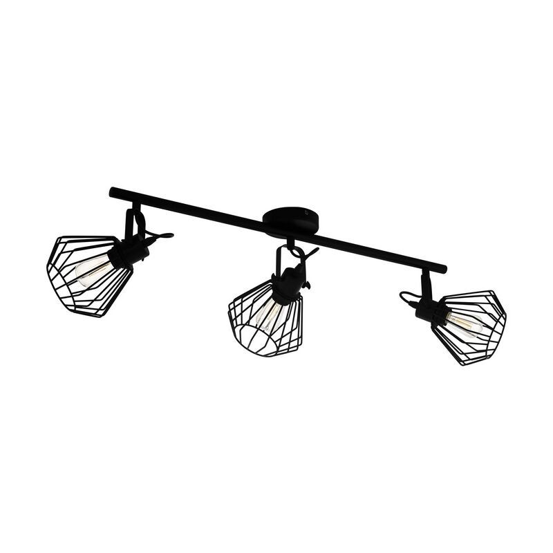 Spot LED de tavan negru din oțel, Valentijn