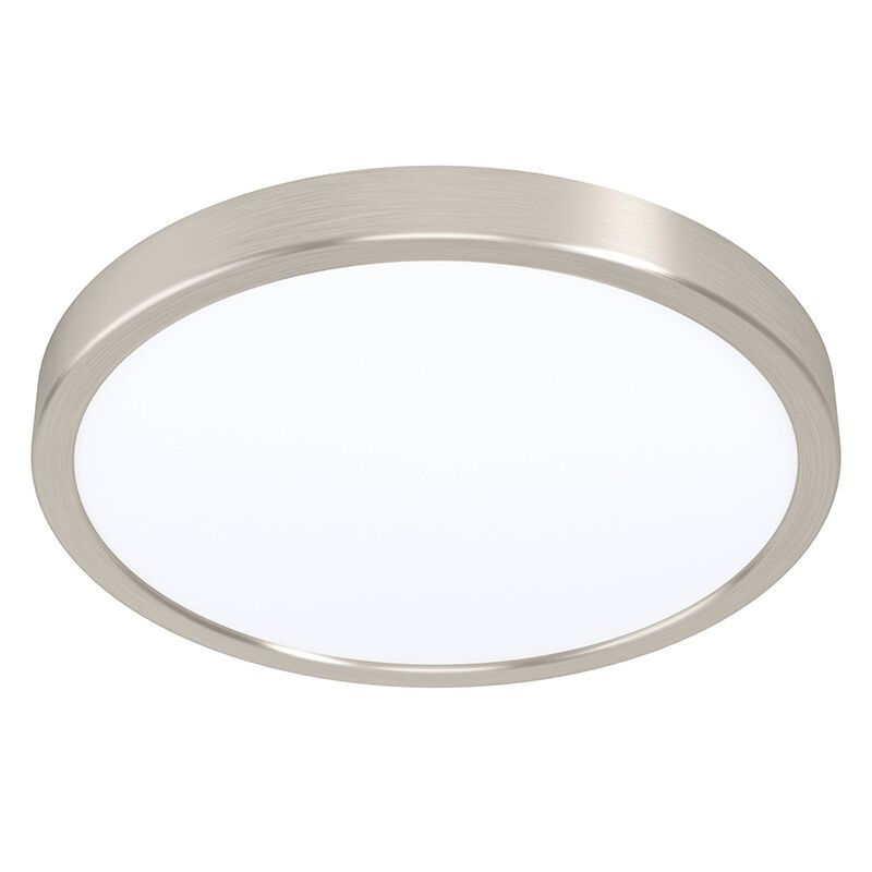 Plafonieră smart nichel din plastic, Geraldo, 19,5W, LED reglabil de la alb cald la alb rece, IP44
