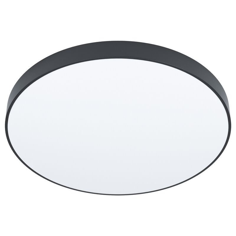 Aplică tavan neagră din oțel, Zippora, 24W, LED reglabil de la alb cald la alb rece Aplică tavan neagră din oțel, Zippora, 24W, LED reglabil de la alb cald la alb rece