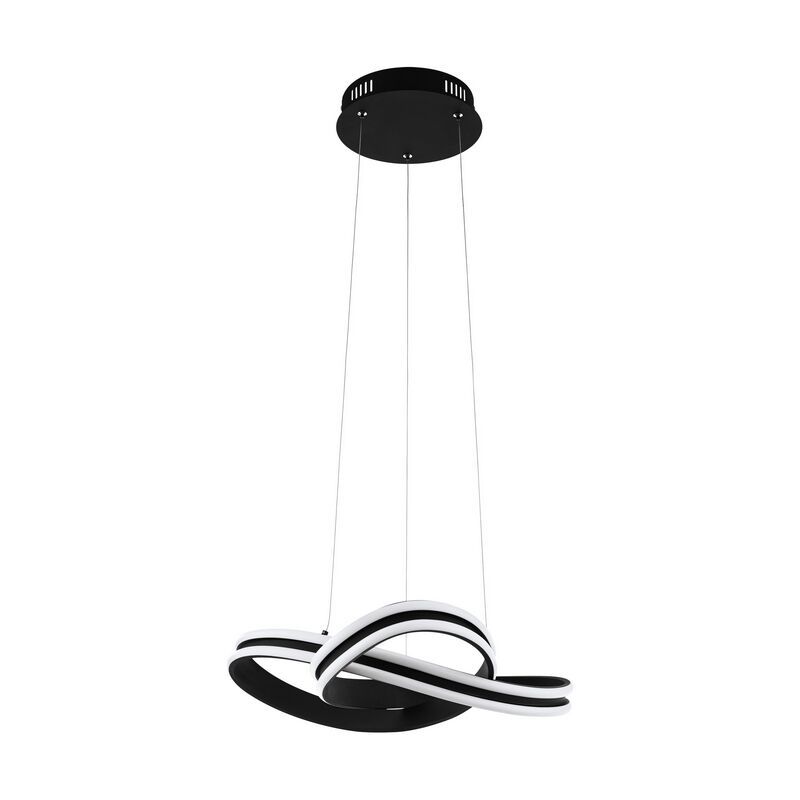 Lustră neagră din oțel, Marigje, 18W, LED 3000K