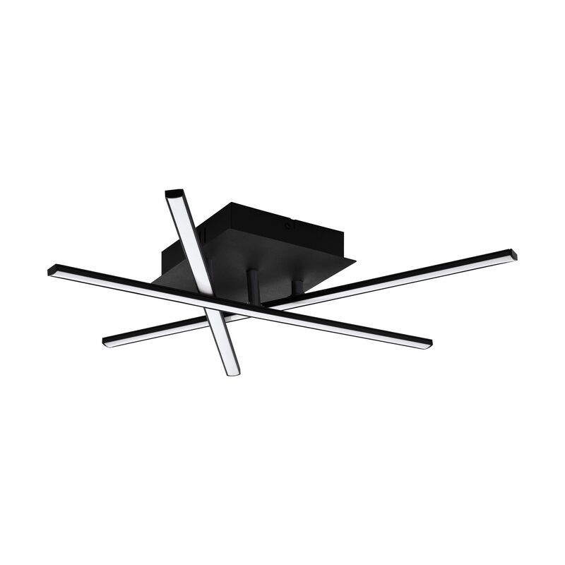 Lampă de tavan neagră din aluminiu, Arantxa, 10W, LED 3000K