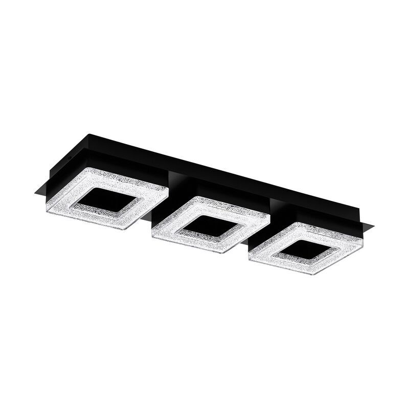 Lampă de tavan neagră din oțel, Arjo, 4W, LED 3000K