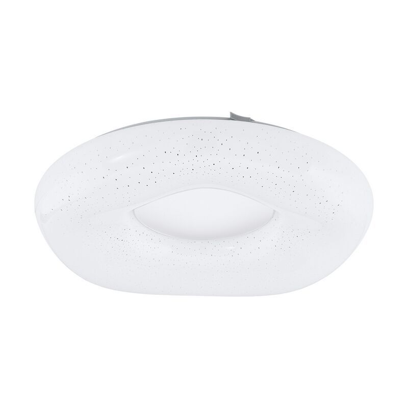Lampă de tavan albă din oțel, Ziya, 18W, LED reglabil de la alb cald la alb rece Lampă de tavan albă din oțel, Ziya, 18W, LED reglabil de la alb cald la alb rece