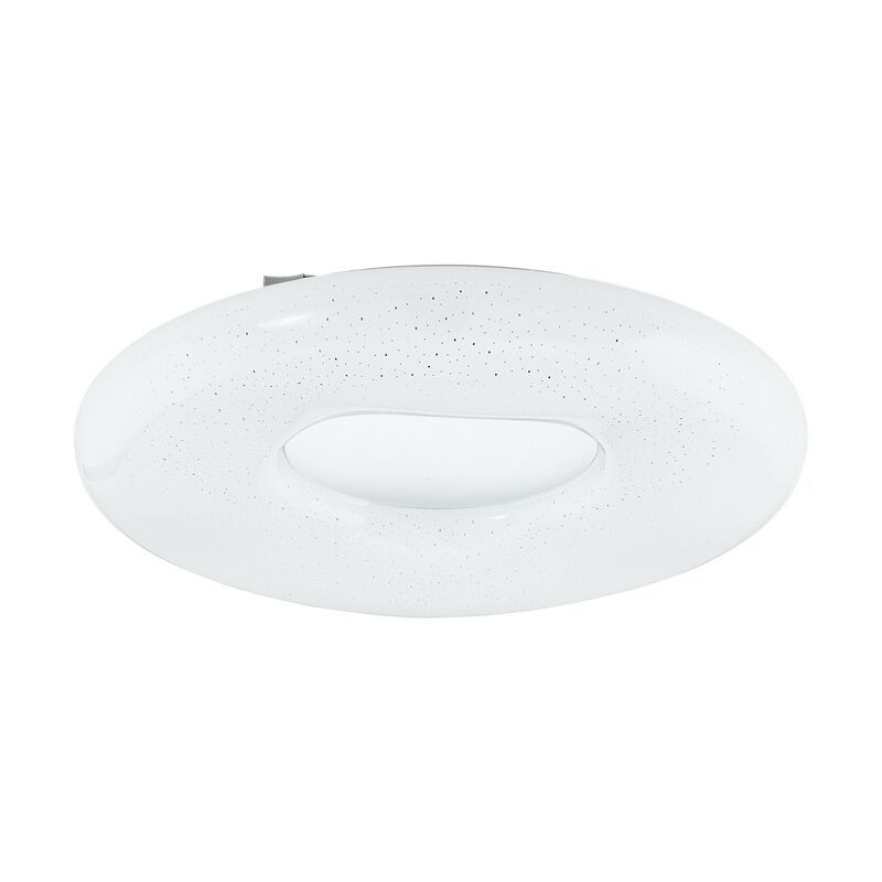 Lampă de tavan albă din oțel, Ziya, 24W, LED reglabil de la alb cald la alb rece Lampă de tavan albă din oțel, Ziya, 24W, LED reglabil de la alb cald la alb rece