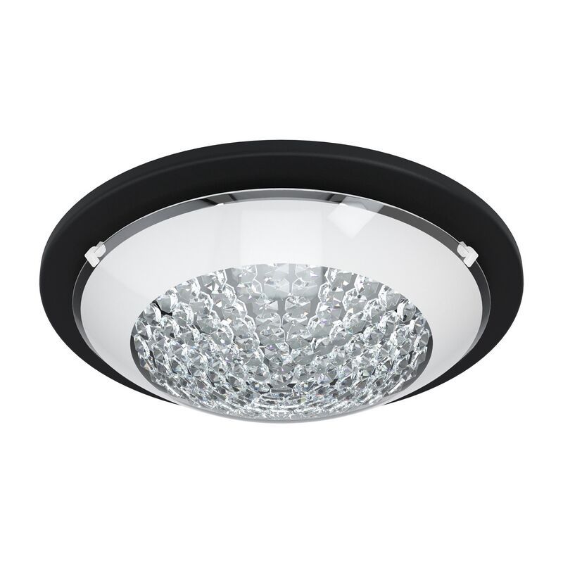 Lampă de tavan neagră din oțel, Geeske, 11W, LED 3000K