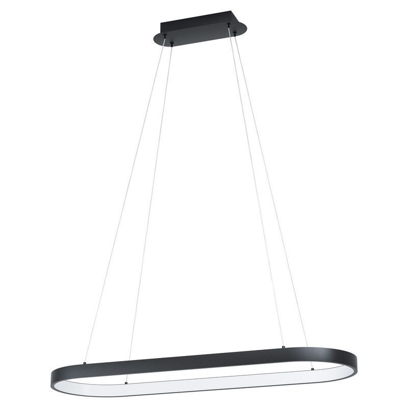 Lustră neagră din oțel, Maira, 30W, LED 3000K