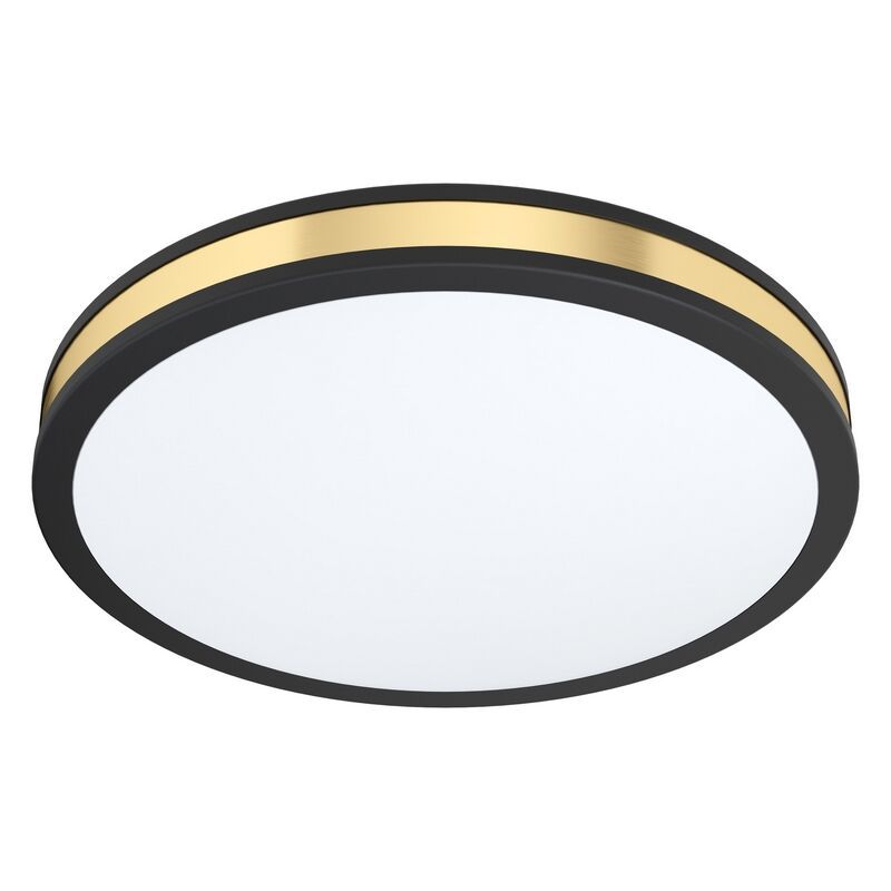 Lampă de tavan neagră din oțel, Rivano, 24W, LED 3000K