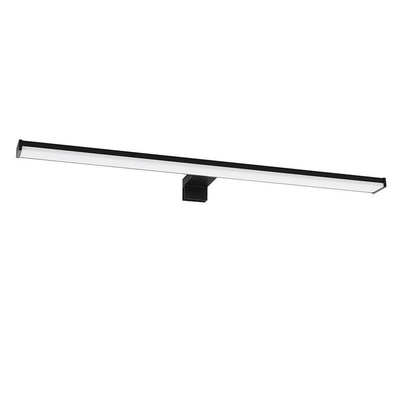Lampă cu senzor neagră din plastic, Nancy, 11W, LED 4000K, IP44