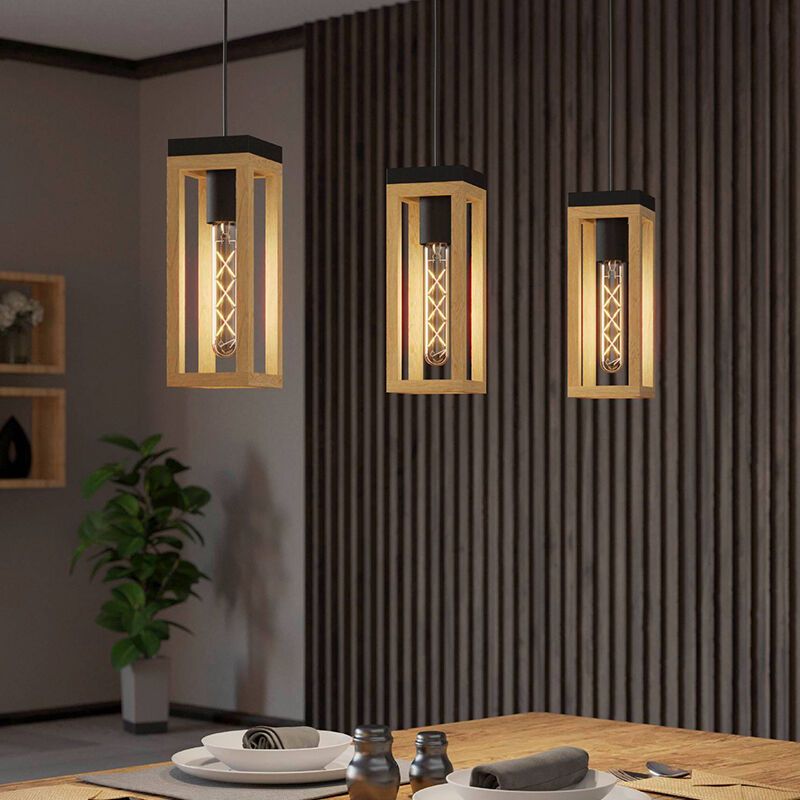 Lustră maro din lemn, Jasmina