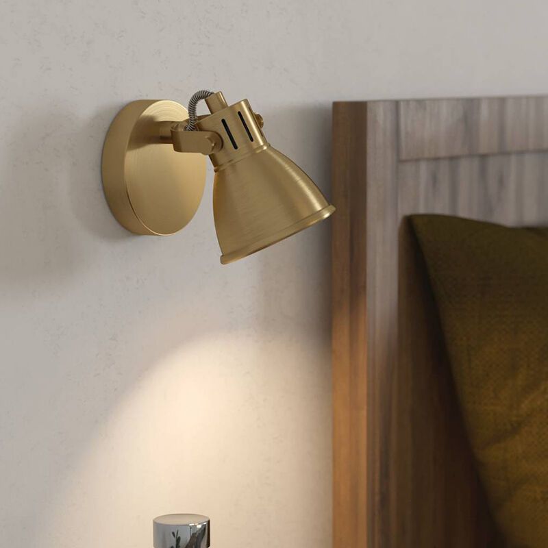 Spot de perete auriu din aluminiu, Tinke