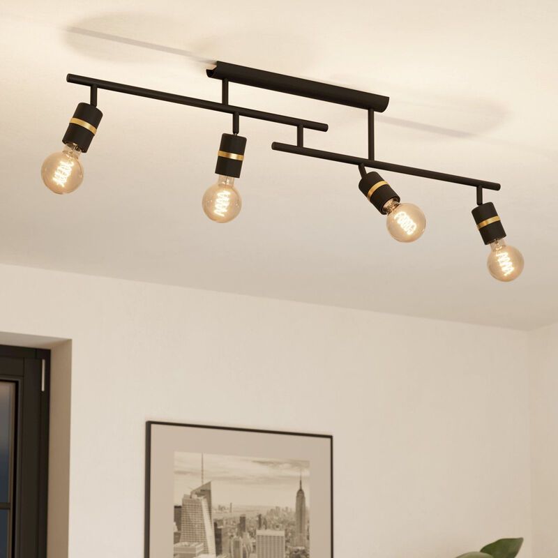 Spot LED de tavan negru din aluminiu, Jelger Spot LED de tavan negru din aluminiu, Jelger
