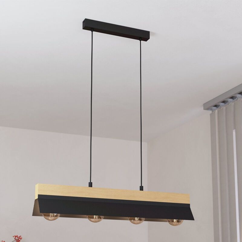 Lustră neagră din aluminiu, Kyla