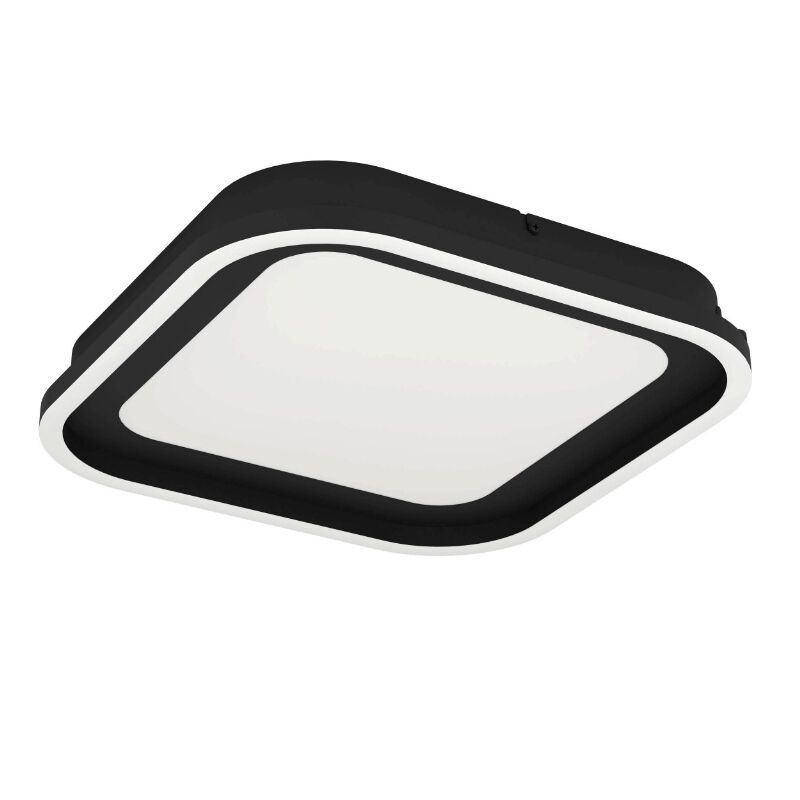 Plafonieră neagră din aluminiu, Thijn, 11W, LED reglabil de la alb cald la alb rece, dimmabil în 3 trepte