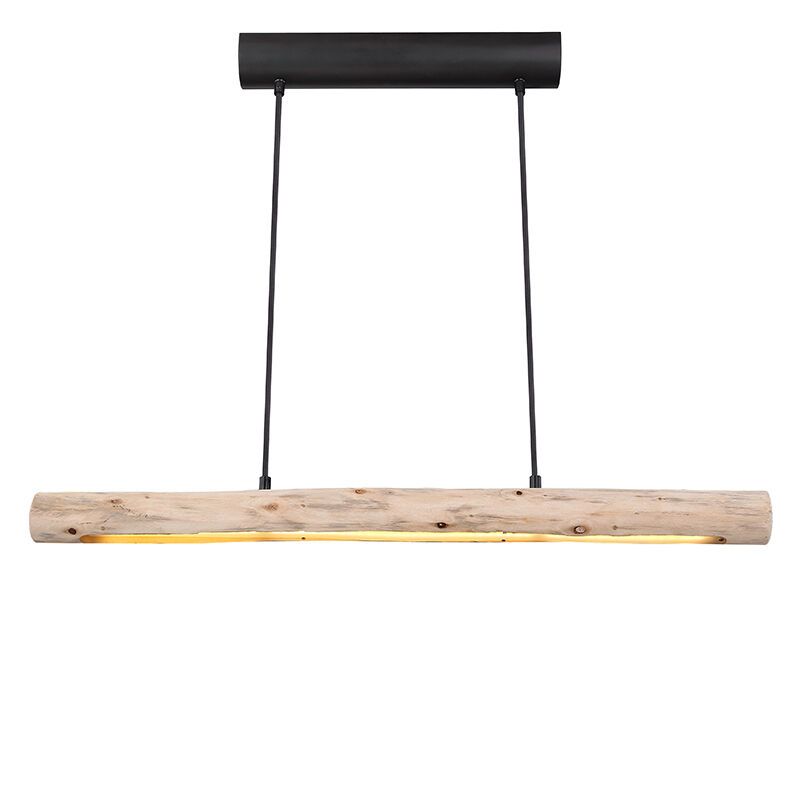 Lustră maro din lemn, Abbas, 15W, LED 3000K