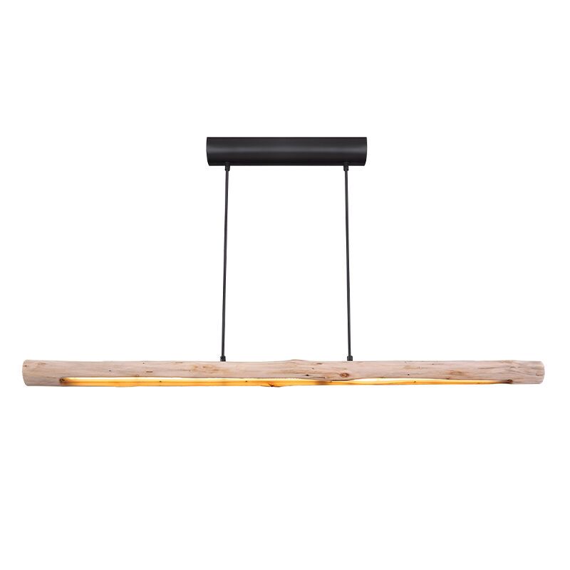 Lustră maro din lemn, Abbas, 25W, LED 3000K Lustră maro din lemn, Abbas, 25W, LED 3000K