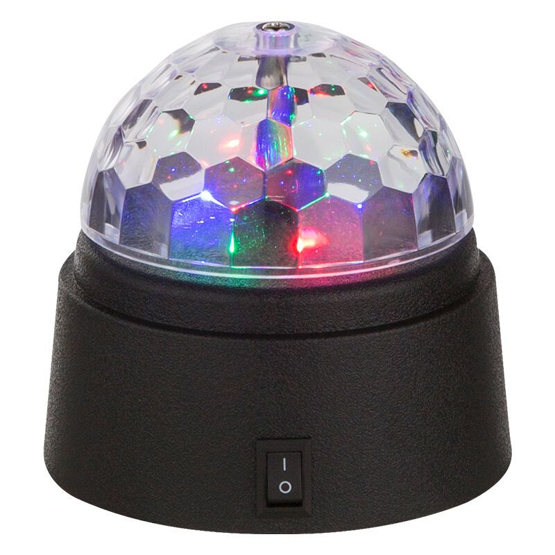 Iluminat disco multicolor din plastic, Laurin, 0,6W, LED RGB, cu întrerupător