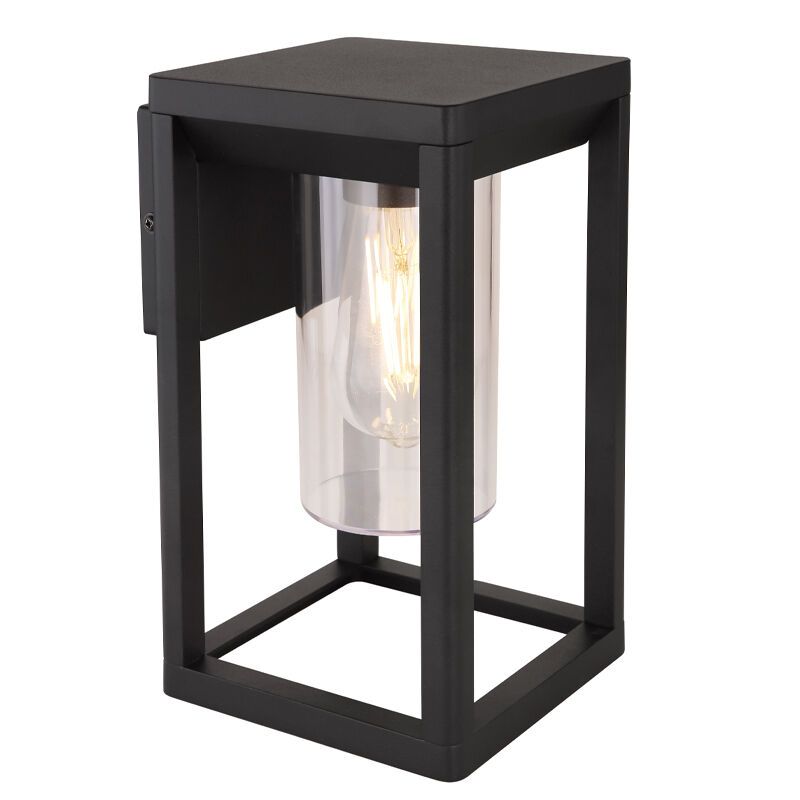 Lampă exterior neagră din plastic, Vildan, IP44
