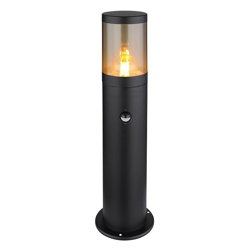 Lampă exterior neagră din oțel inoxidabil, Lambert, IP44