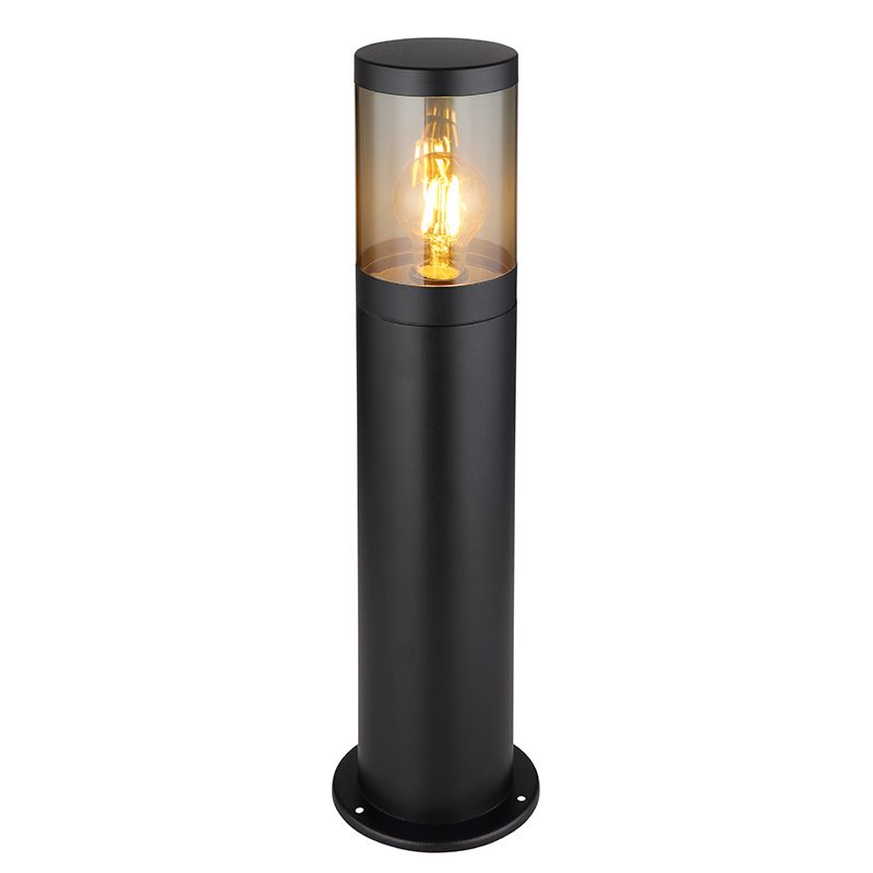 Lampă exterior neagră din oțel inoxidabil, Lambert, IP44