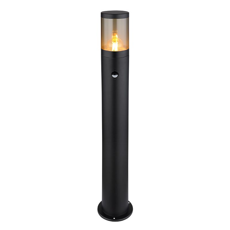 Lampă exterior neagră din oțel inoxidabil, Lambert, IP44