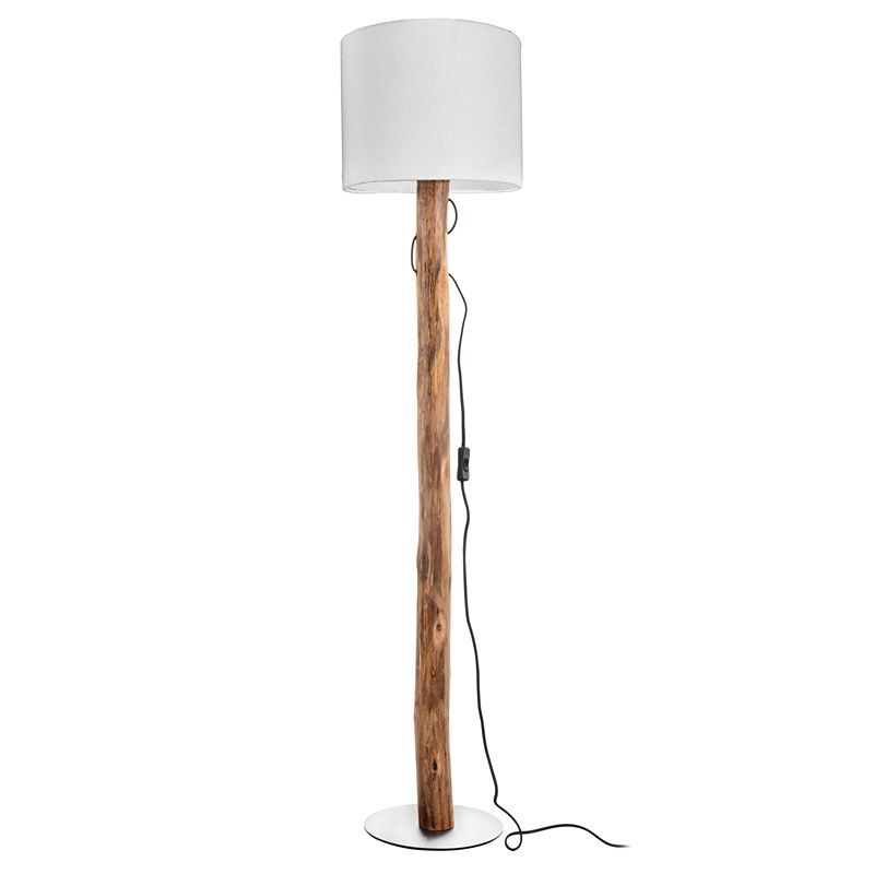Lampadar lemn rustic, Najima, con întrerupător Lampadar lemn rustic, Najima, con întrerupător