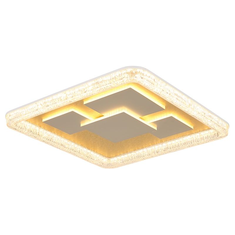 Lampă de tavan aurie din acril, Lynsey, 40W, LED 3000K