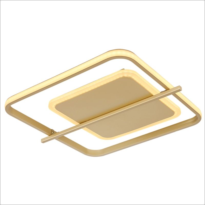 Lampă de tavan aurie din aluminiu, Reinald, 36W, LED 3000K