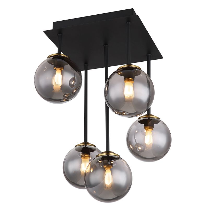 Plafonieră neagră din sticlă, Ouahiba