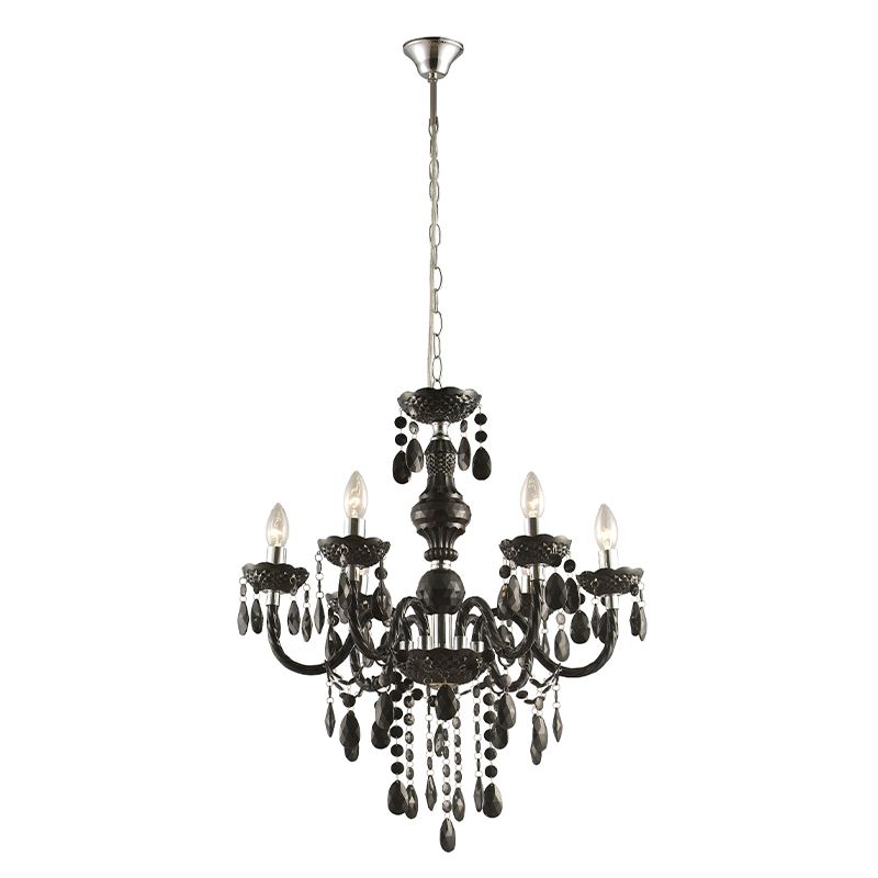 Candelabru negru din acril, Monica Candelabru negru din acril, Monica