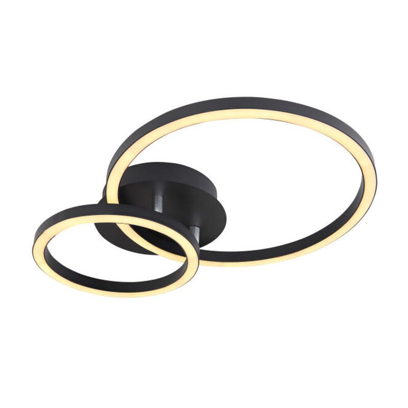 Lampă de tavan neagră din metal, Palica, 18W, LED 3000K