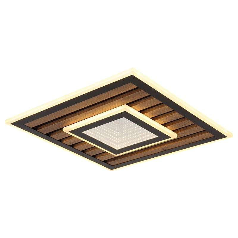 Plafonieră neagră din metal, Wietze, 24W, LED 3000K