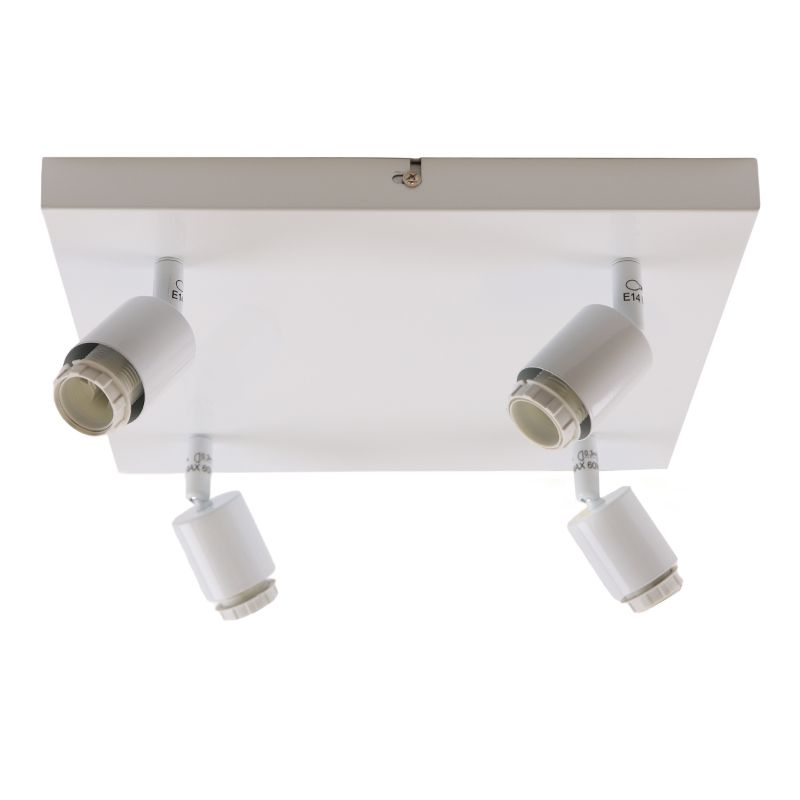 Plafonieră albă din aluminiu, Rika