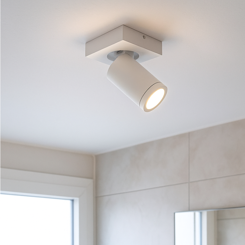 Spot LED de tavan alb modern, Kenan, IP44