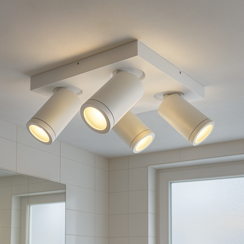 Spot LED de tavan alb modern, Kenan, IP44