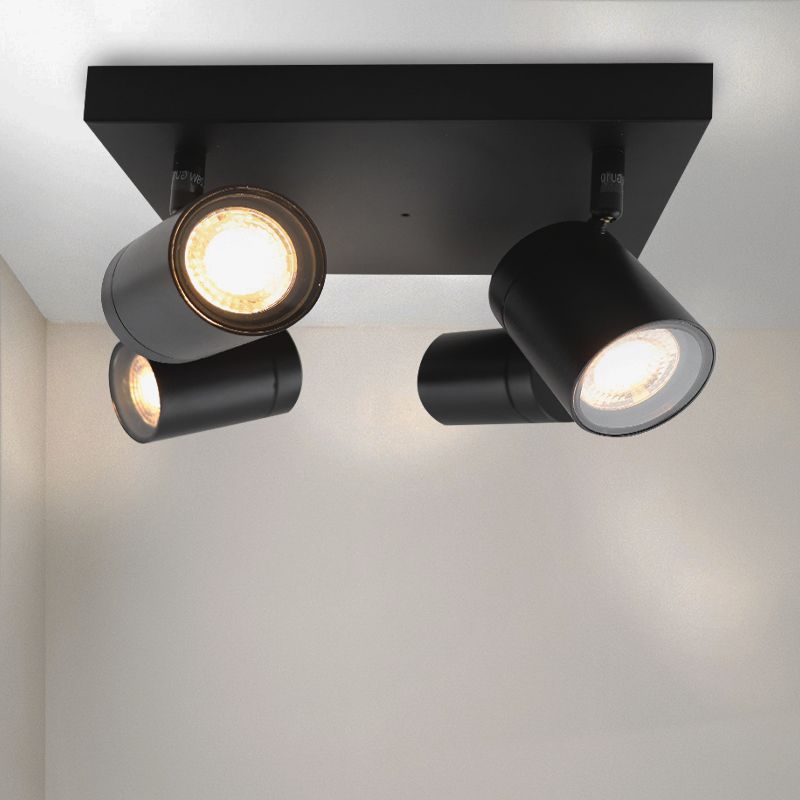Spot LED de tavan negru modern, Ciara, IP44