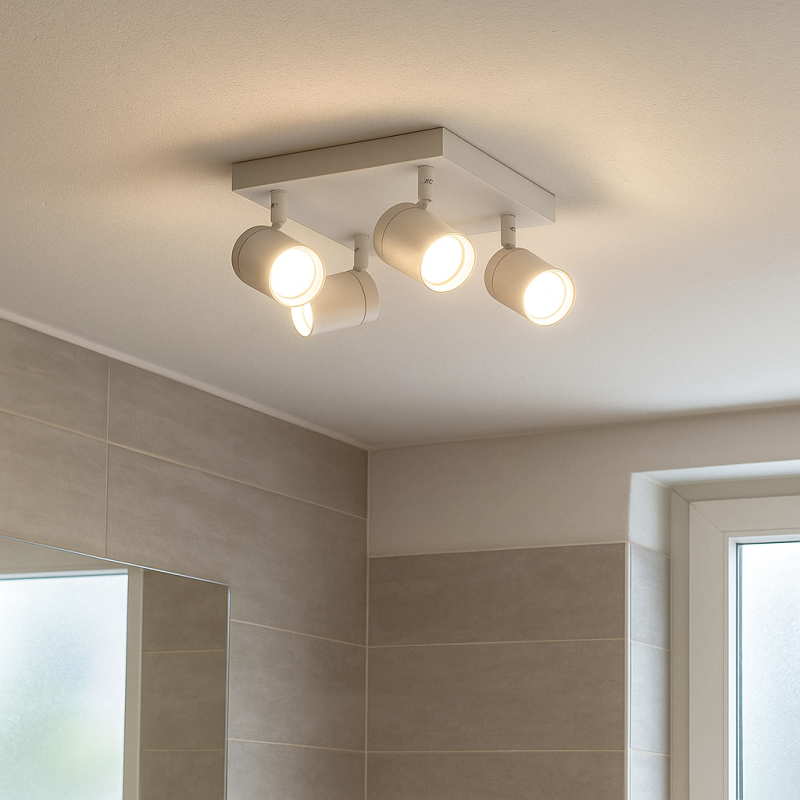 Spot LED de tavan alb modern, Ciara, IP44
