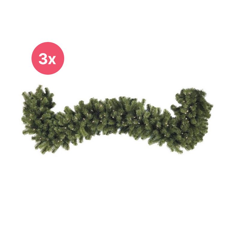 3 ghirlande de 540 cm, grosime 40 cm, 200 LED-uri, conectabile